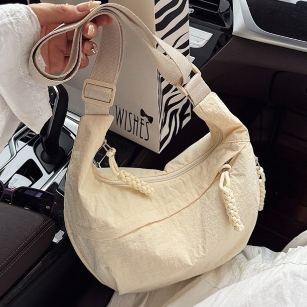 Nylon Crinkle Crossbody Bag