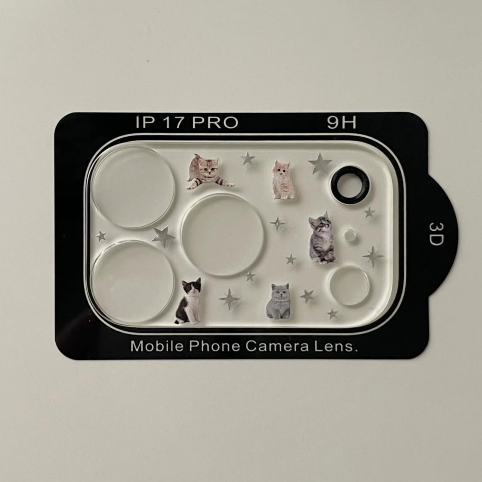 Cat Design Tempered Glass Screen Protector for iPhone