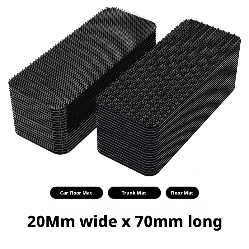 Hook-and-Loop Car Mat Fixing Pads, 10 Pairs