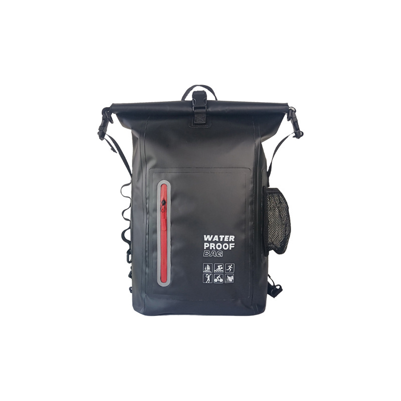25 L Roll-Top Waterproof Backpack with Reflective Strips