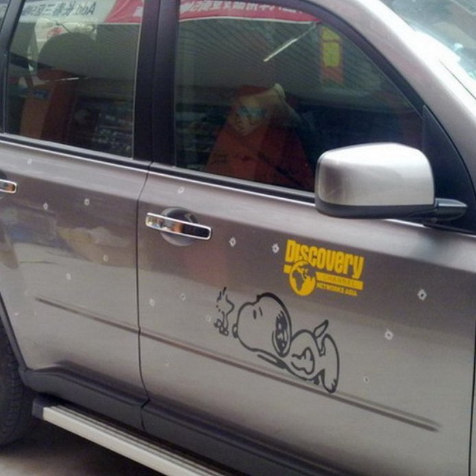 Large-sized Simulated Bullet Hole Car Sticker