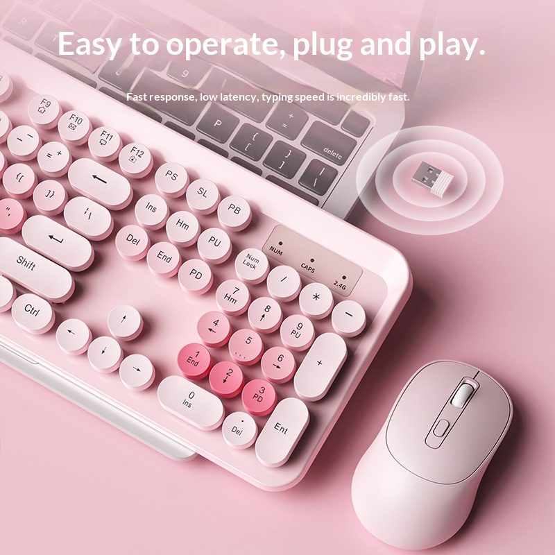 Wireless Keyboard and Mouse Set