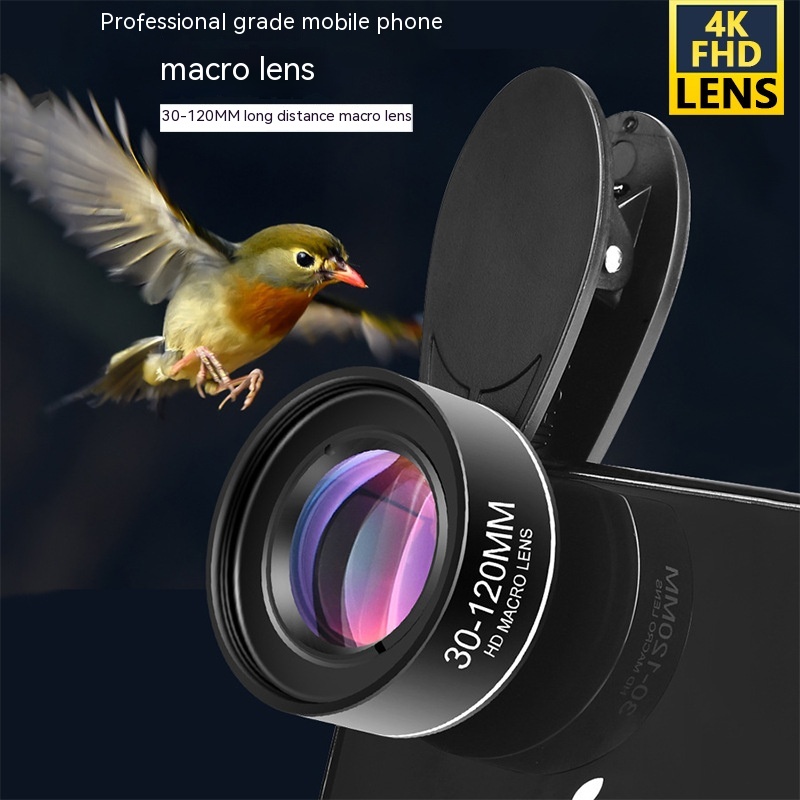 30-120mm Long-Distance Clip-On Macro Lens for Phones