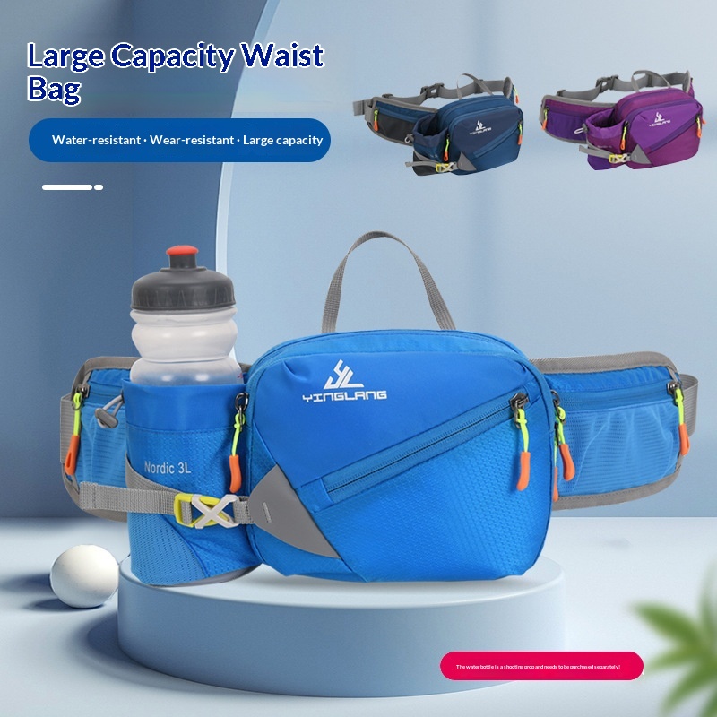 Outdoor Waist Bag with Bottle Holder