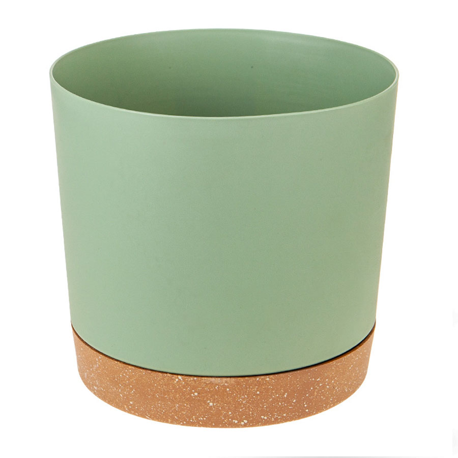 Round Plant Pot, 8in, Green