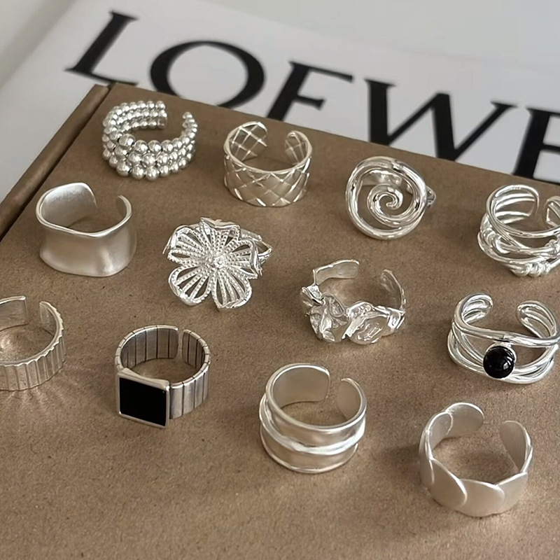 Sterling Silver Irregular Geometric Ring