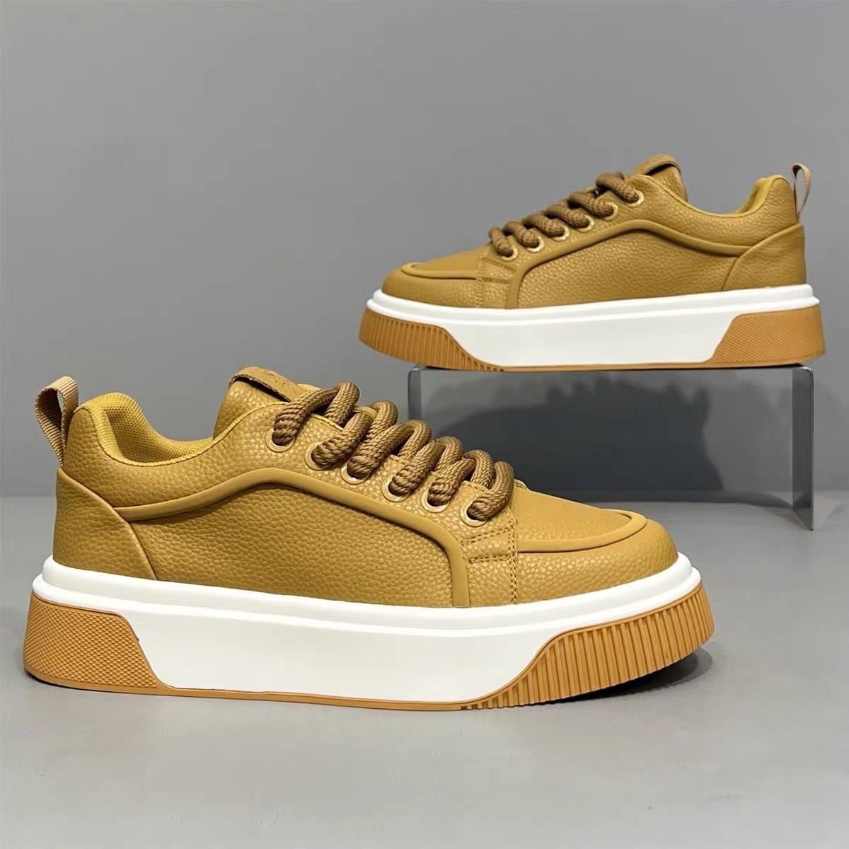 Men's Low-Top Platform Skate Shoes