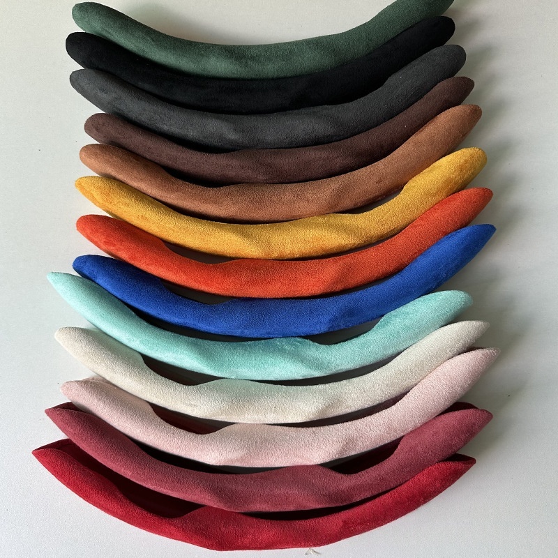 Suede-Effect Steering Wheel Cover, 38 cm