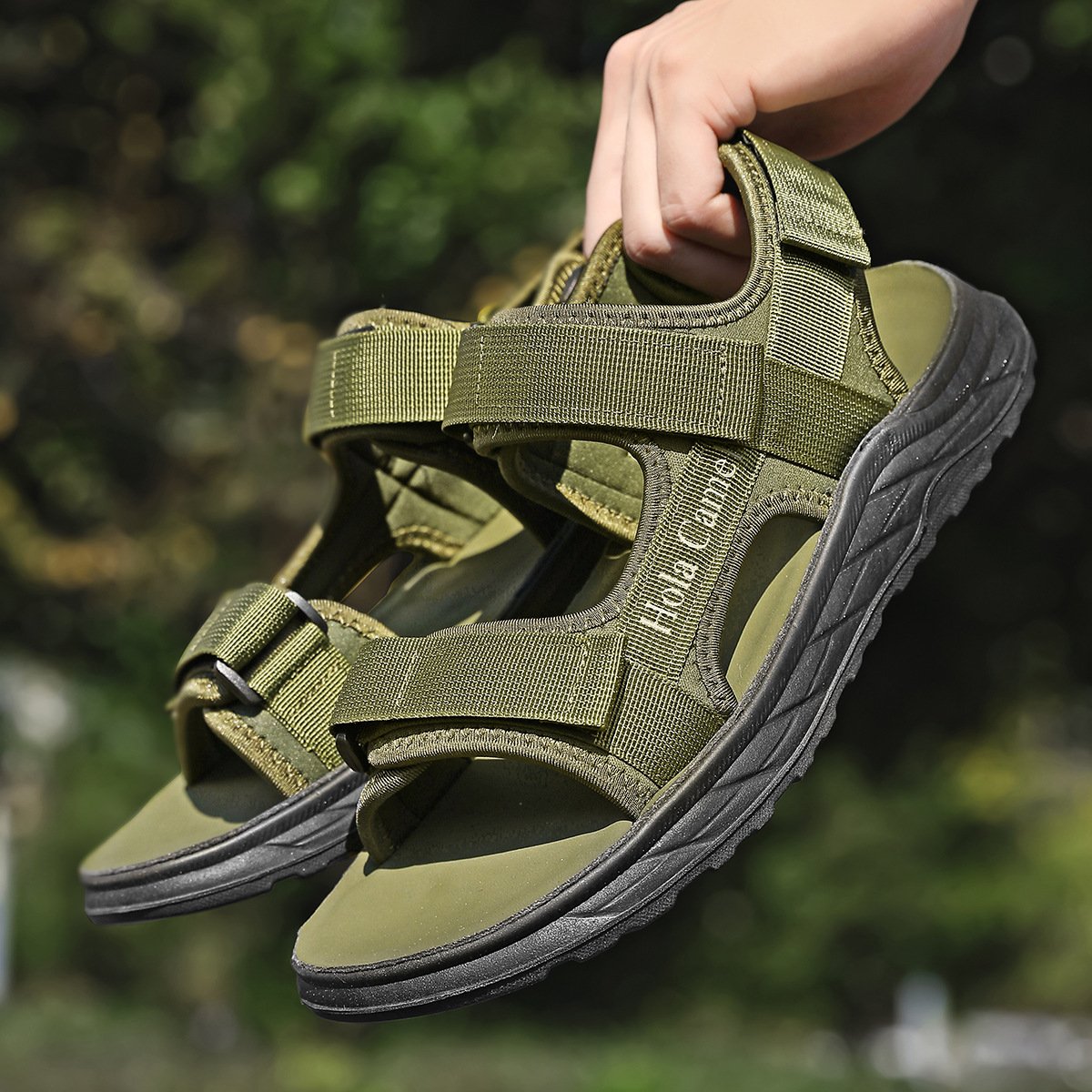 Men's Hook-and-Loop Beach Sandals