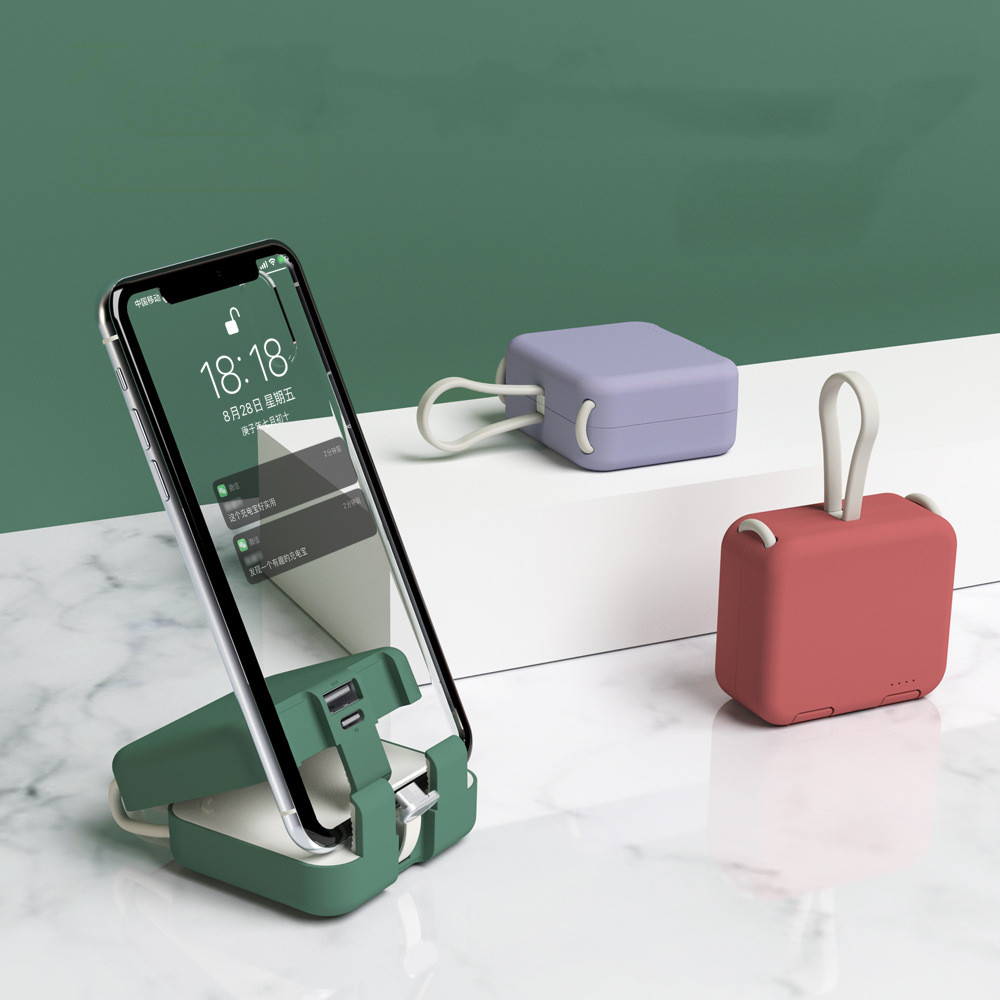 Back Clip Power Bank with Phone Stand, 4,000 mAh