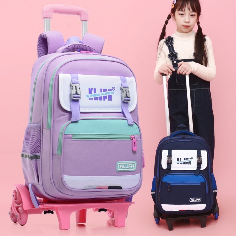 Children's Trolley School Backpack with Wheels