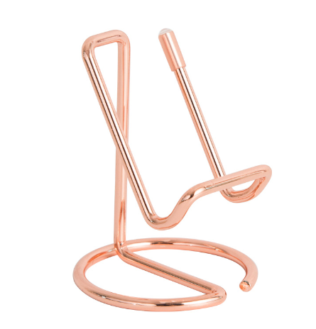 Wrought Iron Phone Stand, Rose Gold