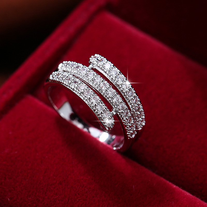 Micro-Set Zircon Nail Ring