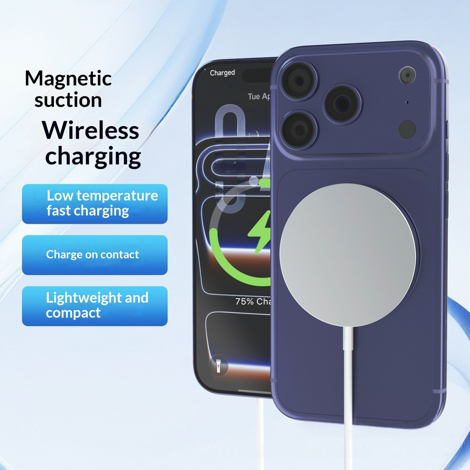 Ultra-Thin Magnetic Wireless Charger, 56 mm