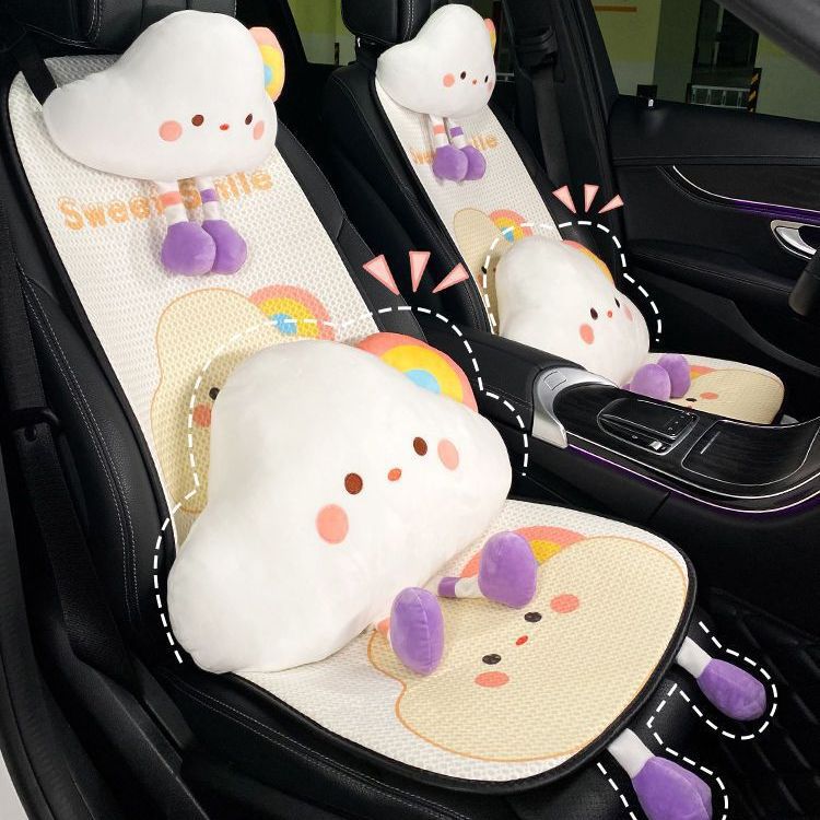 Cartoon Cloud Car Seat Cushion, Breathable Mesh