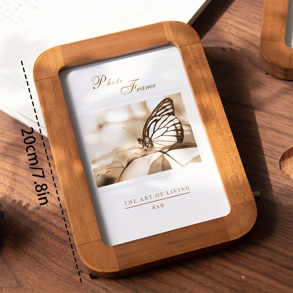 Solid Wood Photo Frame, 7in