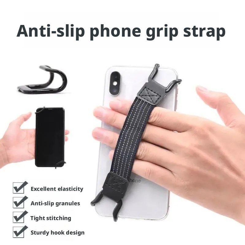 Anti-Slip Phone Strap, Black