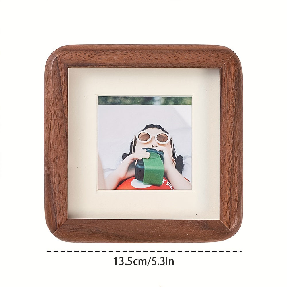 Solid Wood Photo Frame, 4in, Rounded Corners