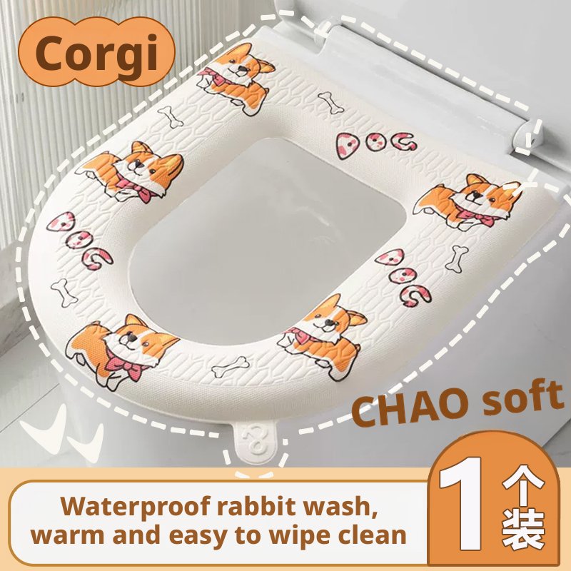 EVA Toilet Seat Cover, Corgi Design