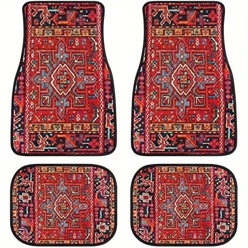 Universal Car Floor Mat Set, 4 Pieces