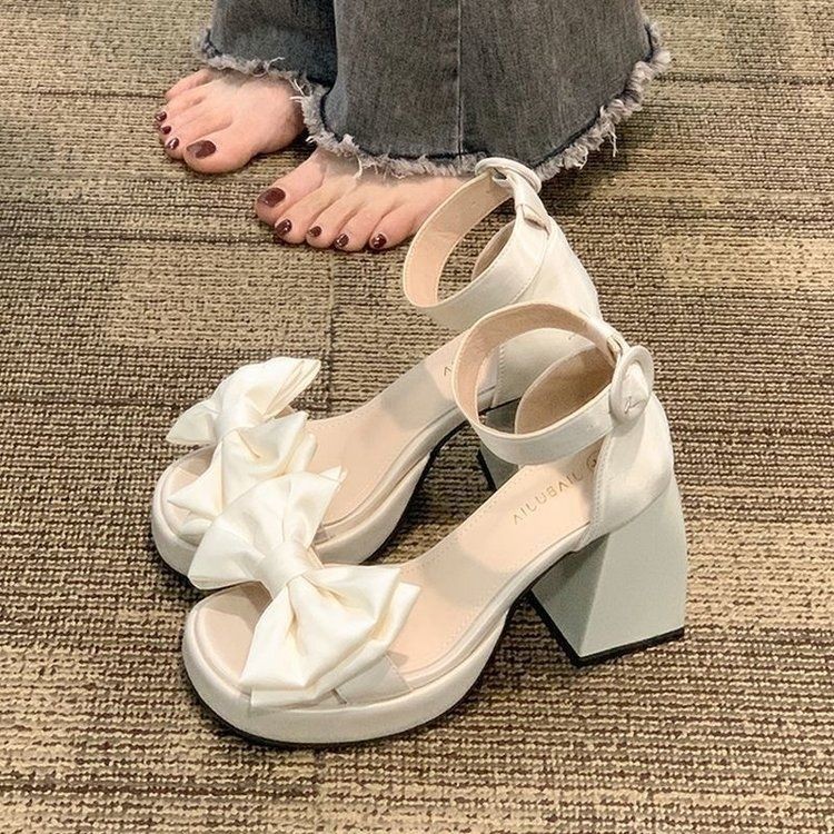 Platform Open-Toe Heeled Sandals