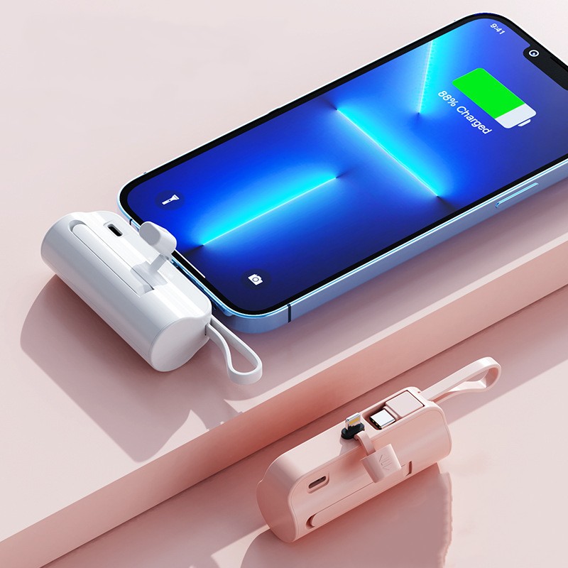 Mini Capsule Power Bank, 5,000 mAh