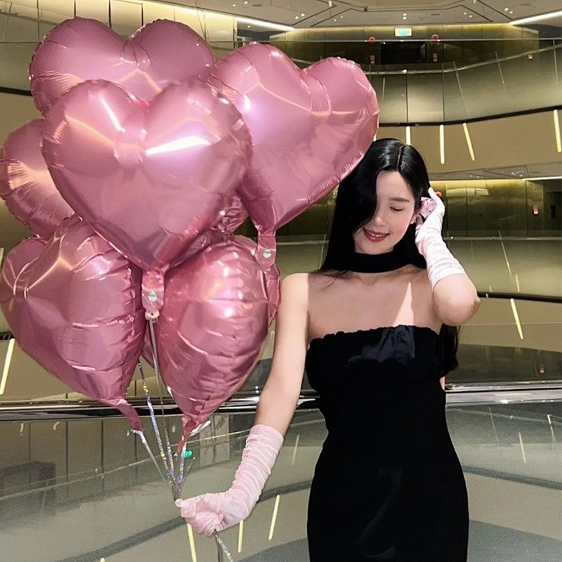 Heart Balloon, 18in, Pink