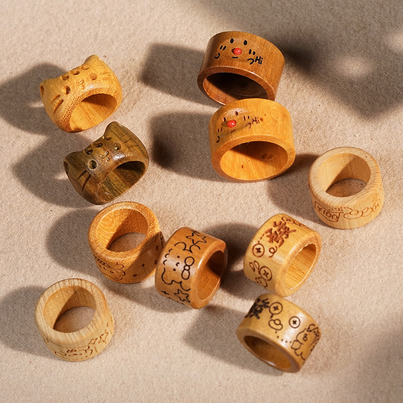 Carved Wooden Ring