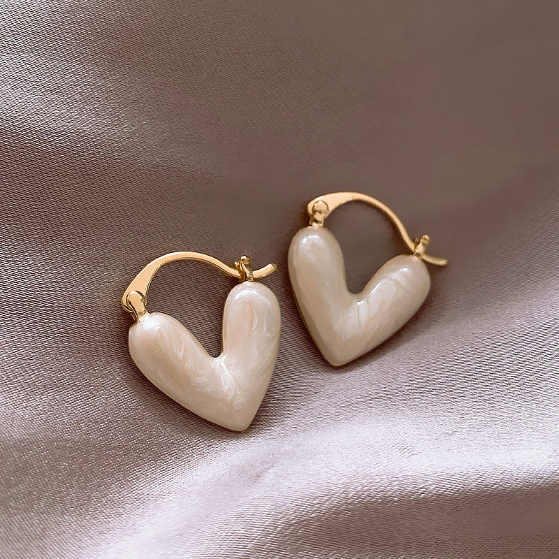 Shell Flower Earrings, 925 Silver Posts