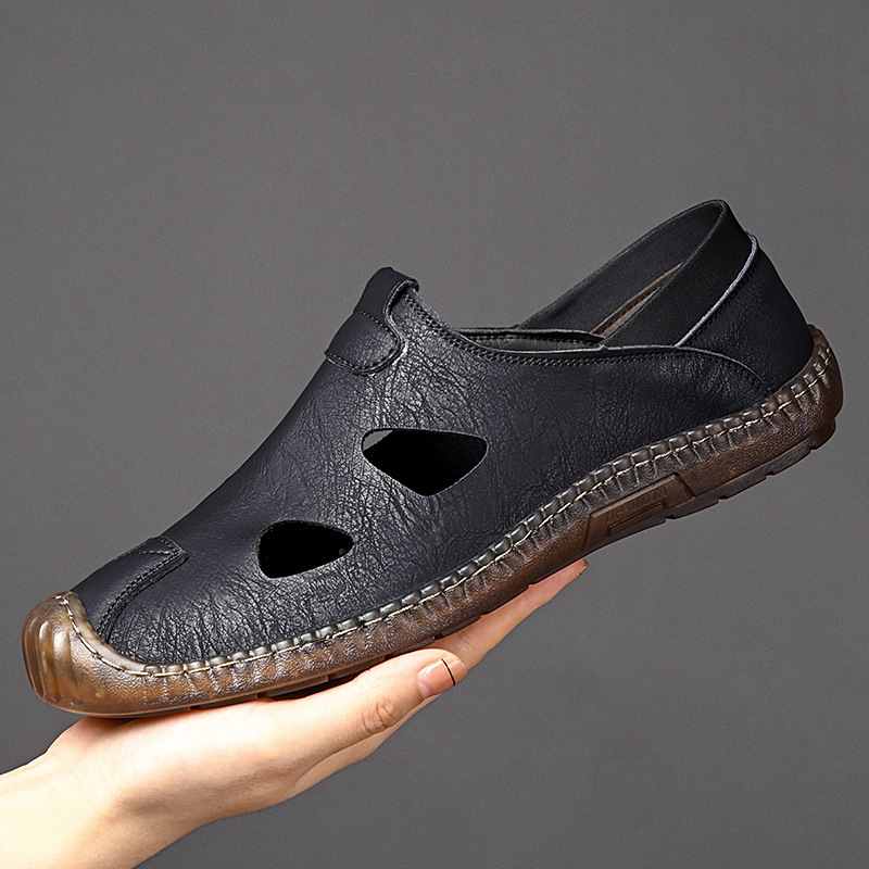 Men's Perforated Slip-On Casual Shoes