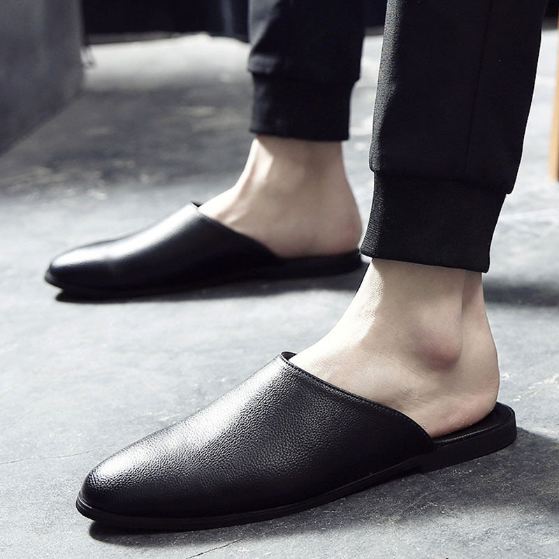 Men's Backless Half Slippers