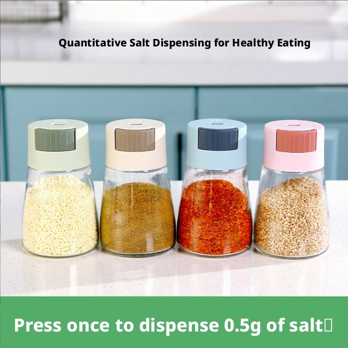 Glass Portion Control Salt Shaker