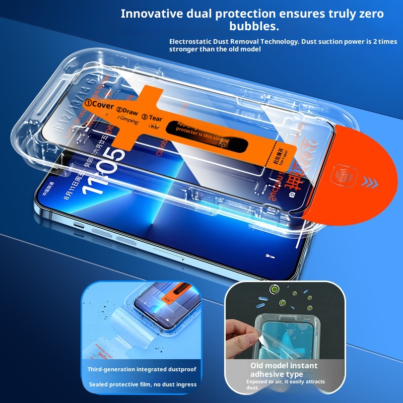 Tempered Glass Screen Protector for iPhone X to 16, Clear or Privacy