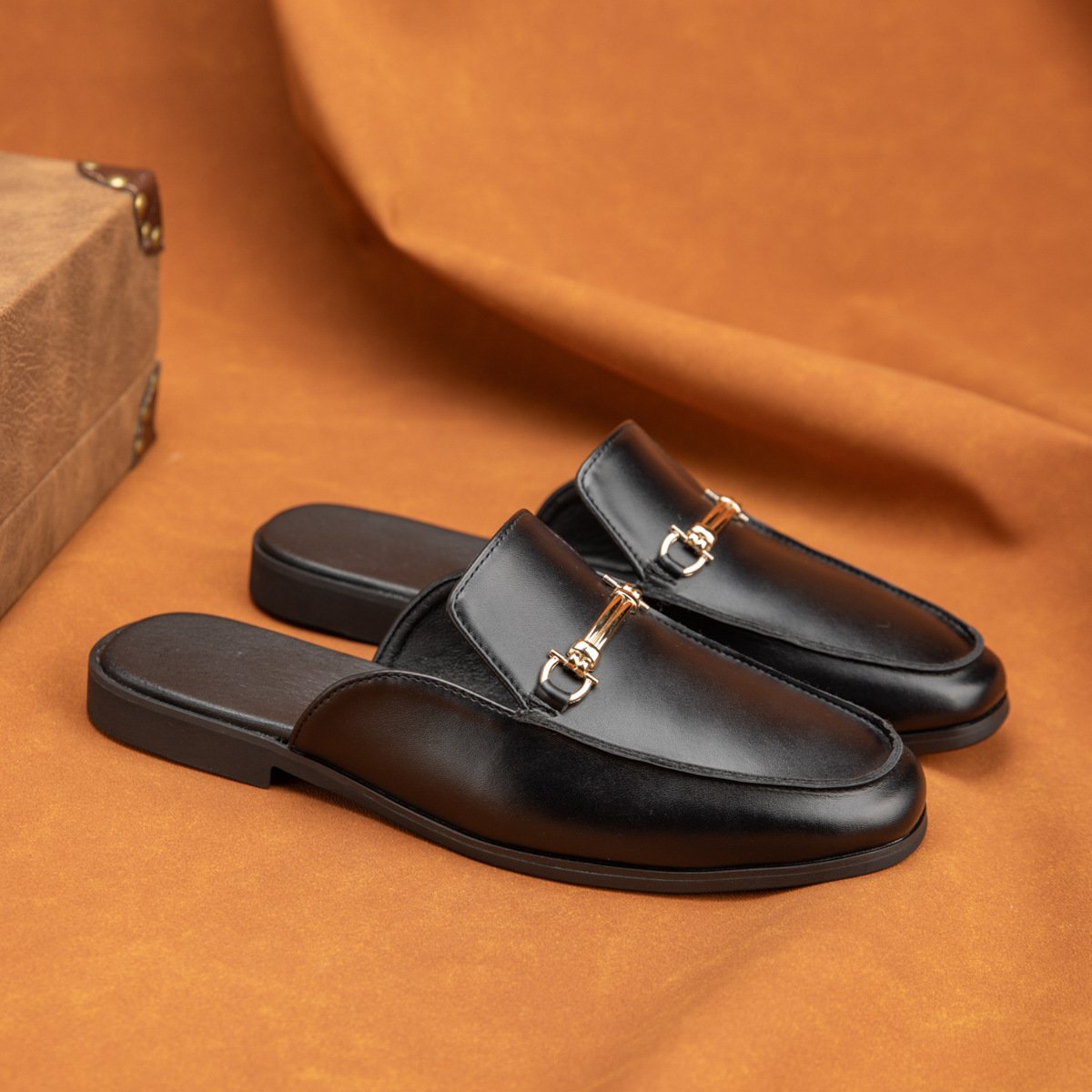 Men's Horsebit Half Slippers