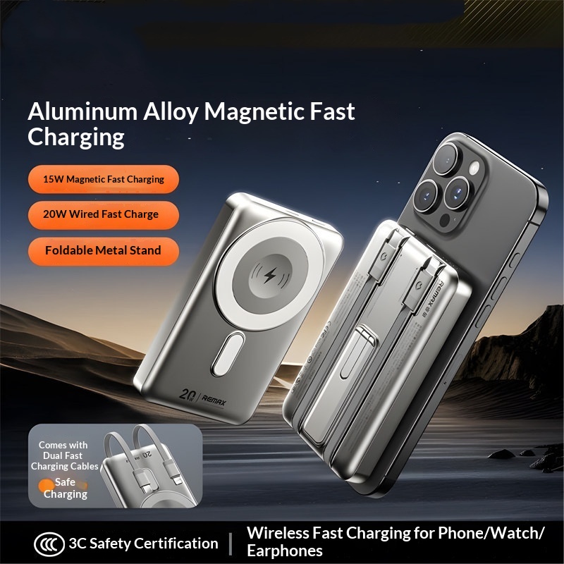 Magnetic Wireless Power Bank, Fast Charging