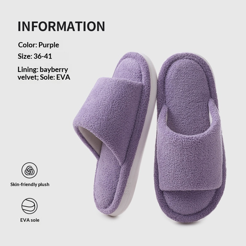 Women's Open-Toe Indoor Slippers