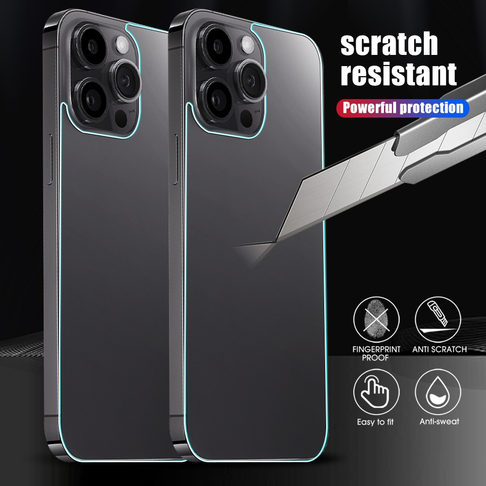 Back Glass Protector for iPhone 12 to 15