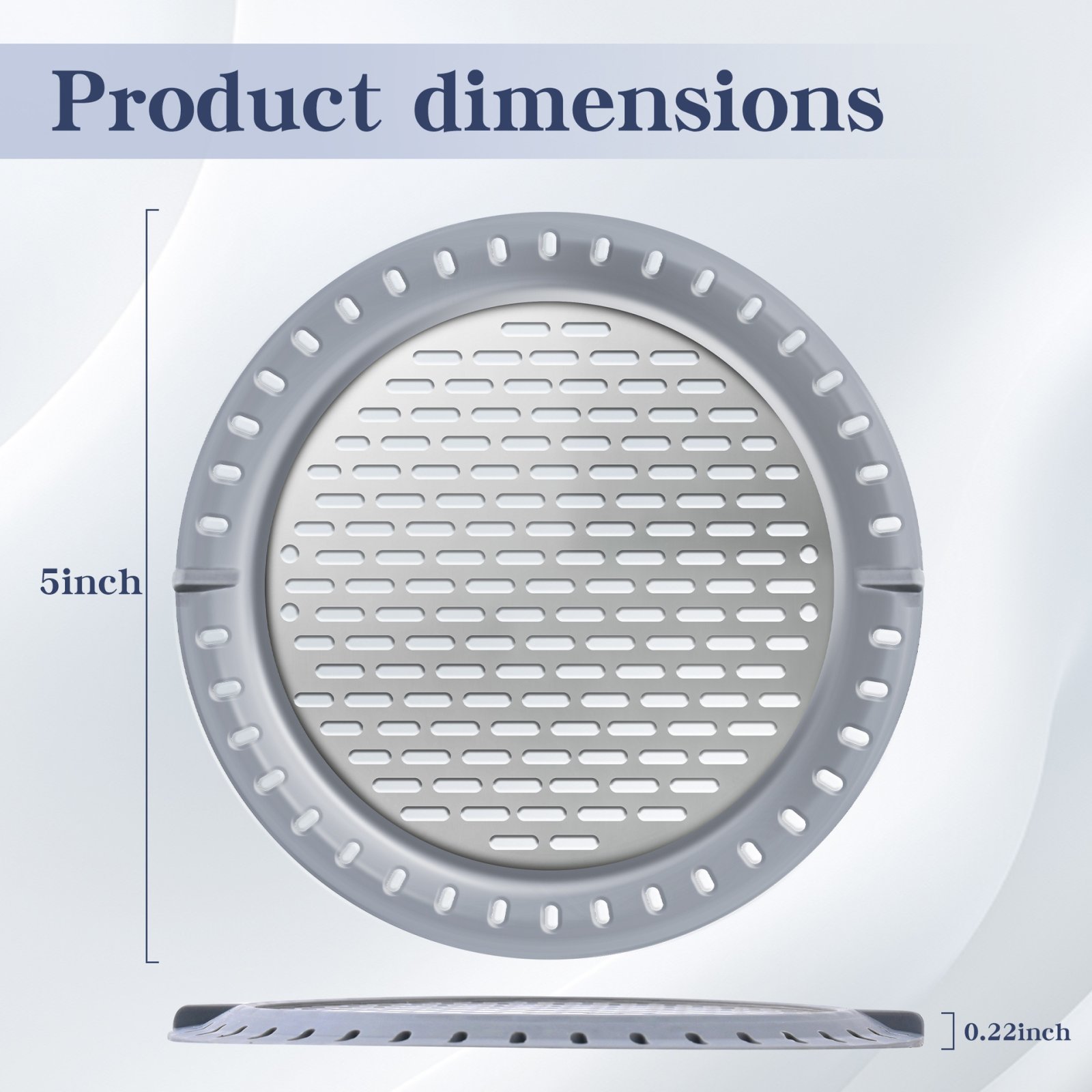 Stainless Steel Shower Drain Hair Filter, 15 x 18 cm