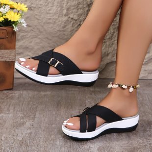 Women's Wedge Peep-Toe Sandals