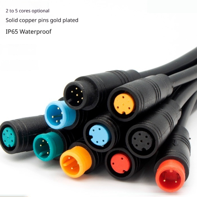 M8 Waterproof Connector Patch Cord, 20 cm