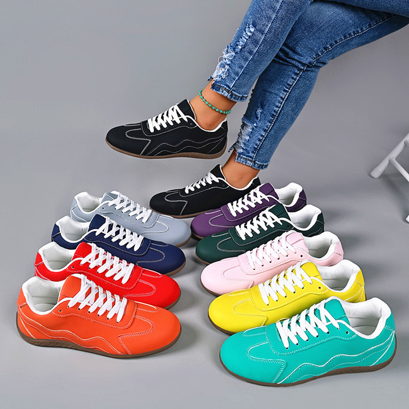Women's Lace-Up Casual Shoes, Large Sizes
