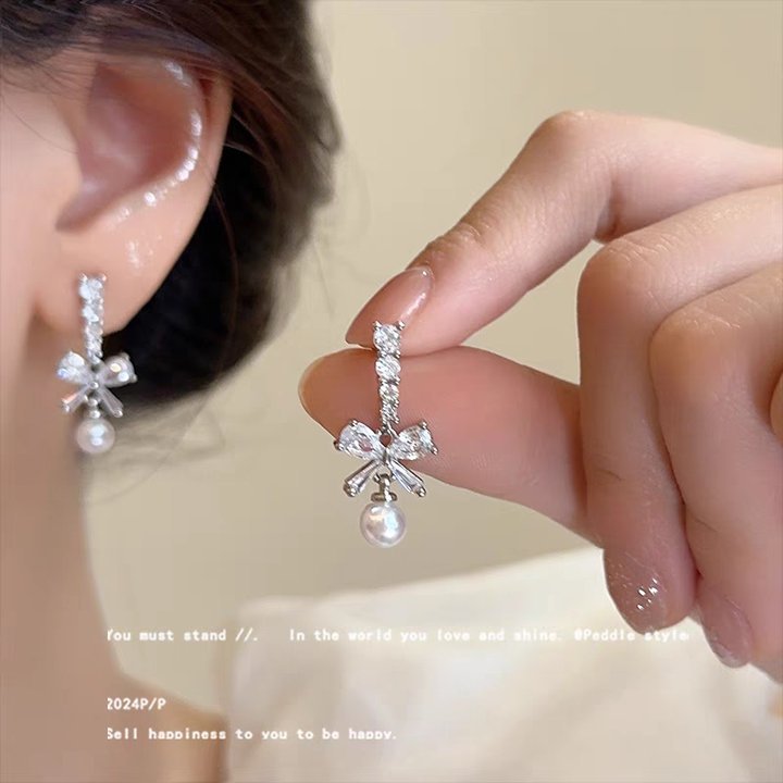 Shell Flower Studs with Silver Posts