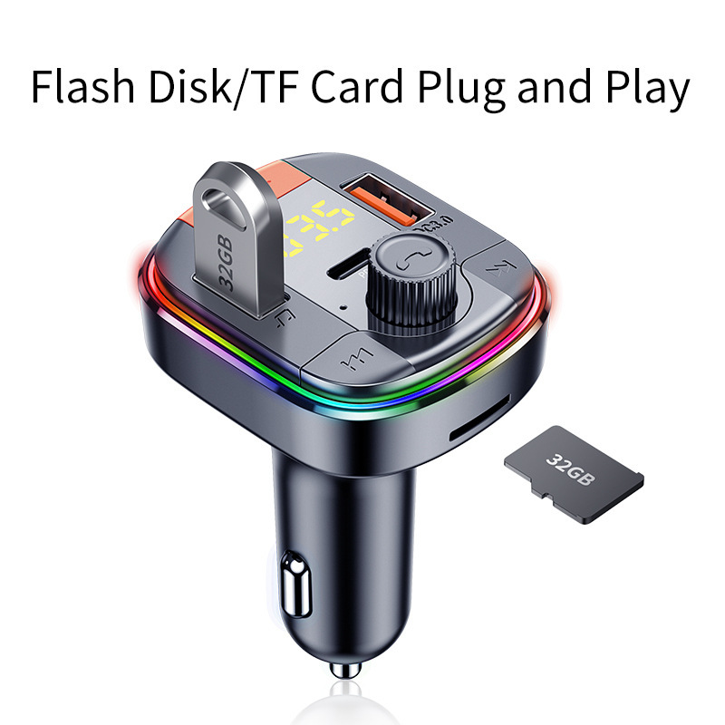 Bluetooth Car FM Transmitter with QC3.0 Charger