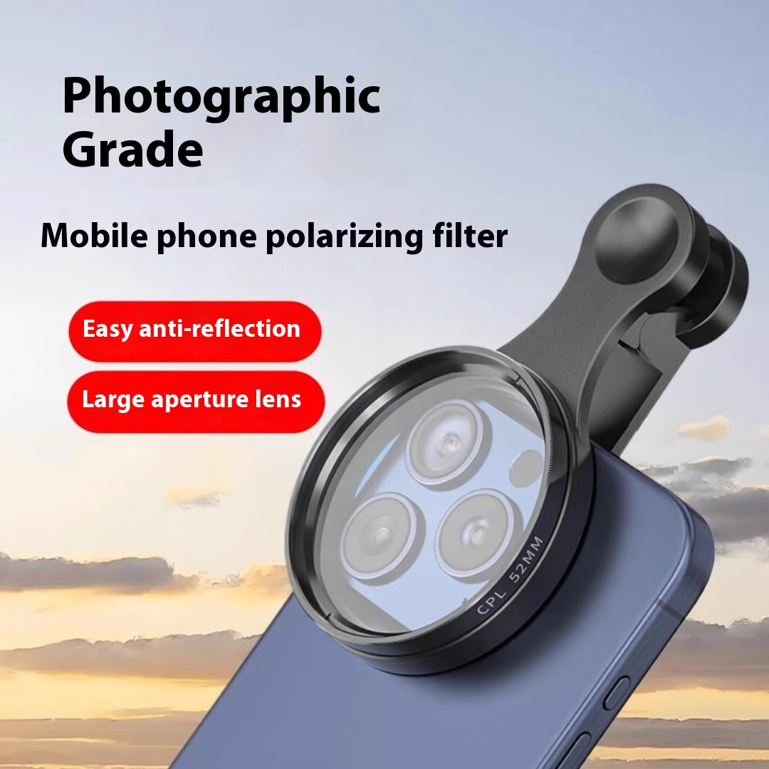 52 mm Polarising Filter for Phone Cameras