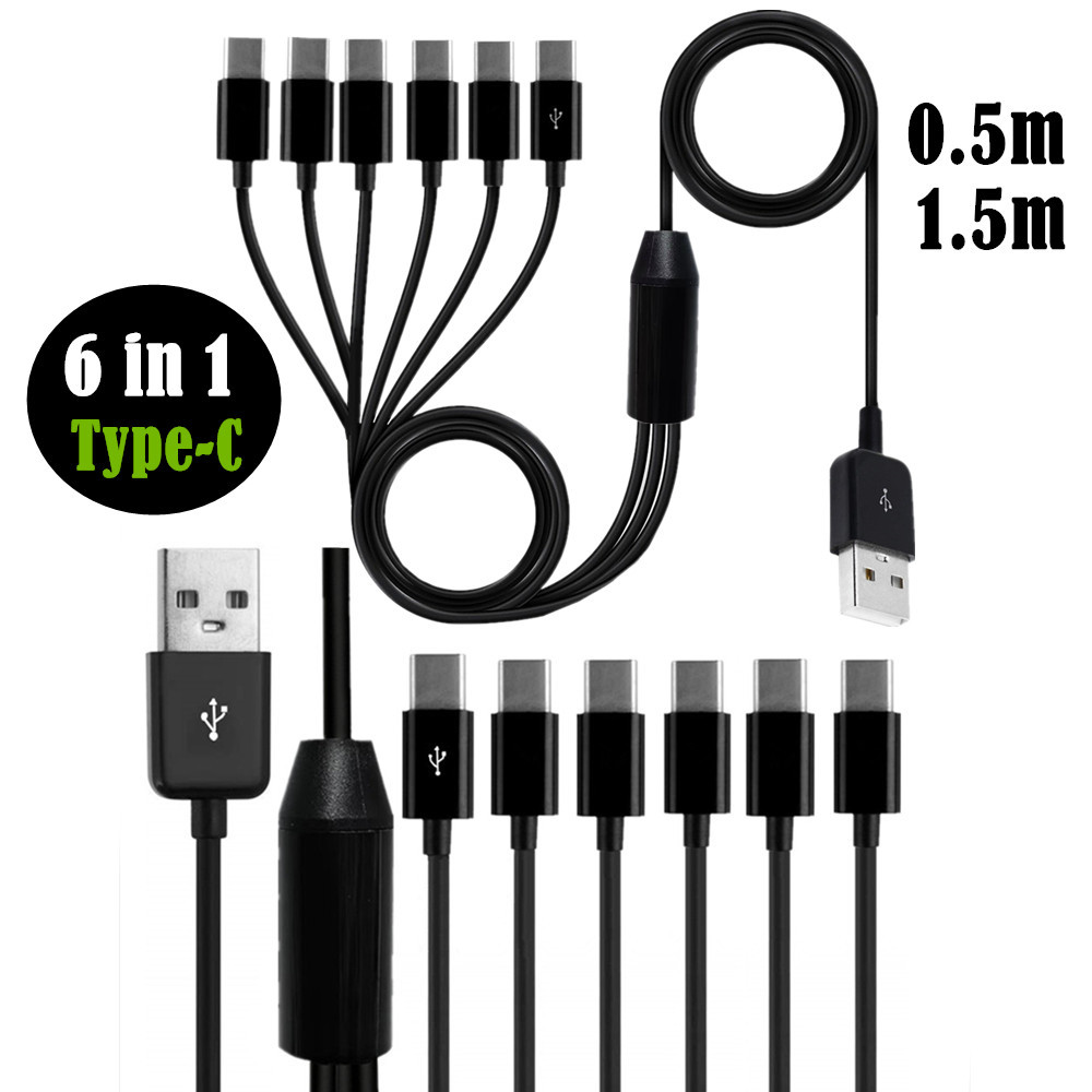 Six-in-One USB Charging Cable