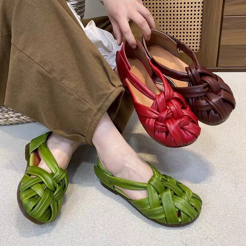 Women's Woven Block-Heel Sandals