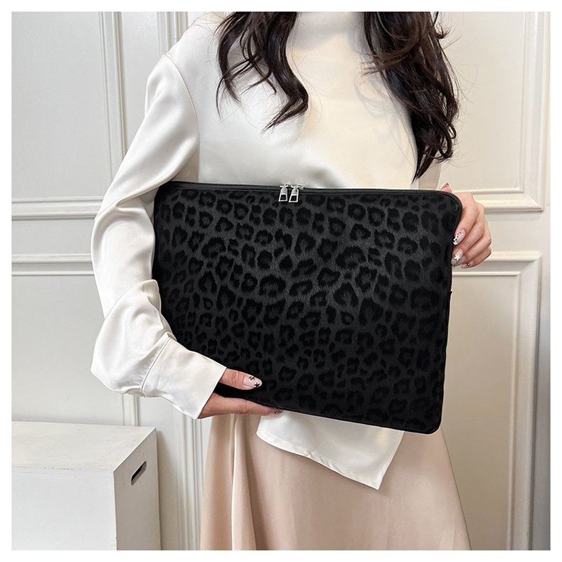 Leopard-Print Laptop Sleeve, 11 to 15 inch