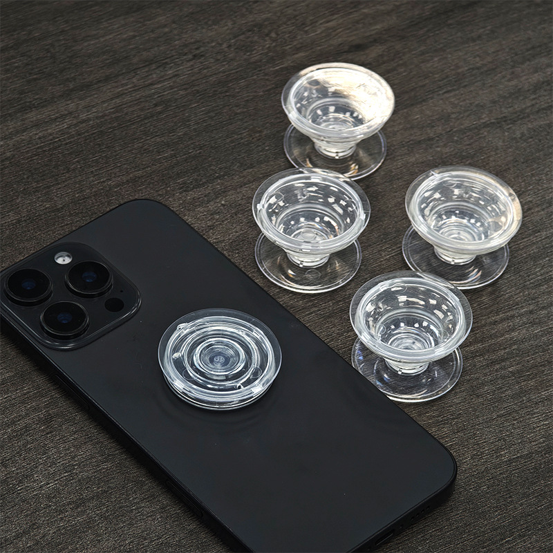 Transparent Airbag Phone Grip and Folding Stand