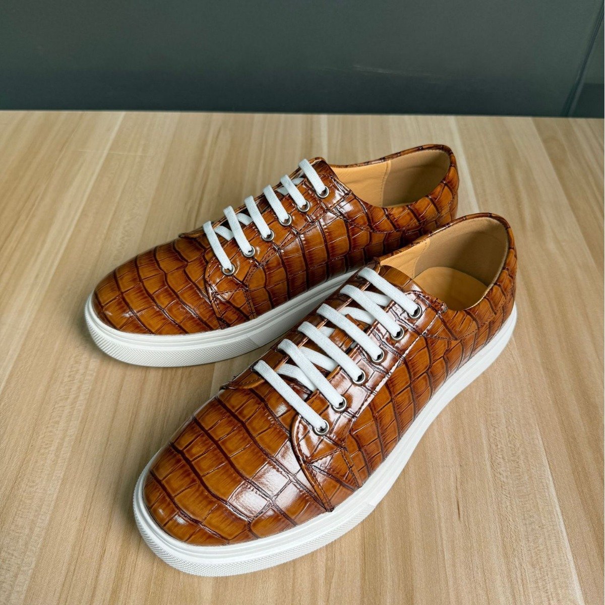Men's Lace-Up Casual Trainers, Plus Sizes