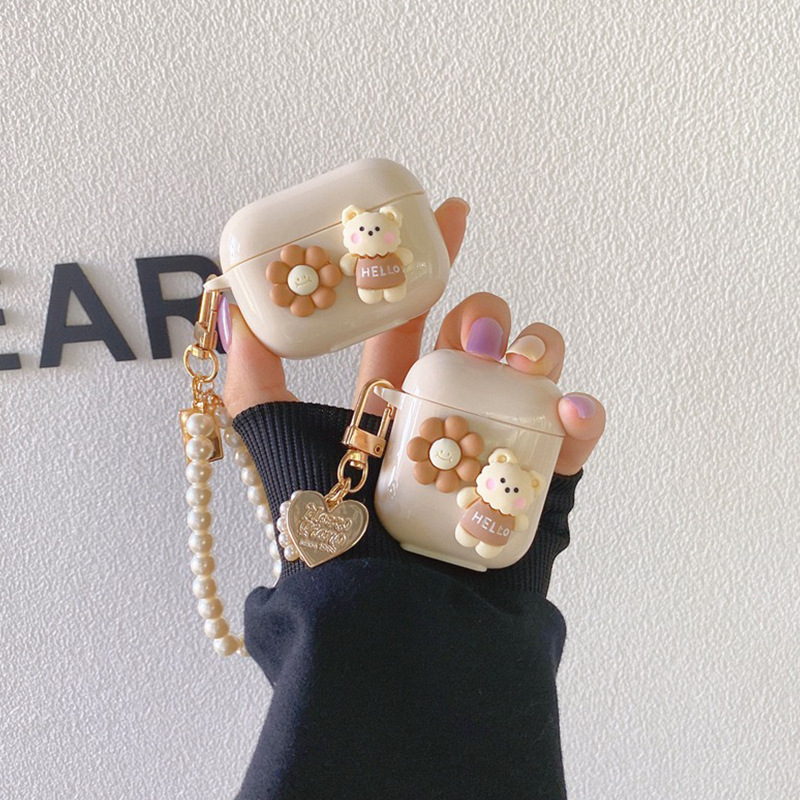 Silicone AirPods Case with Bear Design